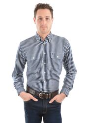 Mens Winton Stripe 2-Pockets L/S Shirt