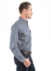 Mens Winton Stripe 2Pockets LS Shirt