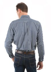 Mens Winton Stripe 2Pockets LS Shirt