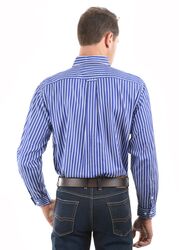 Mens Winton Stripe 2Pockets LS Shirt