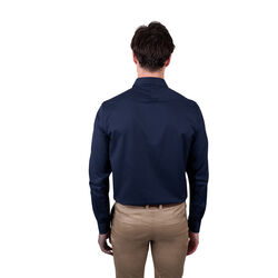 Navy Mens Callum Tailored L Sleeve Shirt