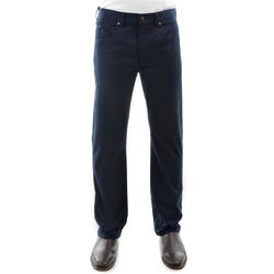 Navy - Mens Stretch Moleskin Comfort Waist Mid-Reg-Straight 32 Leg