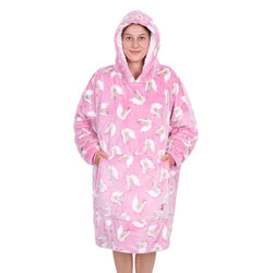 Pink Adult Horse Snuggle Hoodie