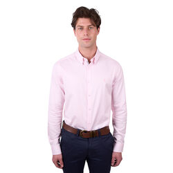 Pink Mens Callum Tailored L Sleeve Shirt