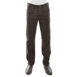 Rich Brown Moleskin - Mens Stretch Moleskin Comfort Waist Mid-Reg-Straight 30 Leg