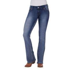 Sadie Womens Retro Low Rise Boot Cut Jean 34 Leg