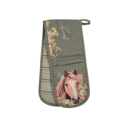 Sage (Horse) TC Double Oven Glove