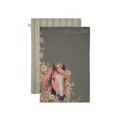 Sage (Horse) TC Tea Towels  2Pack