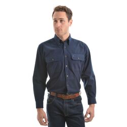 Shirt - Mens Brushed Moleskin 2-Pockets L/S Shirt
