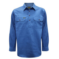 Shirt  Mens Half Placket Light Cotton Shirt