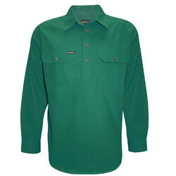 Shirt  Mens Half Placket Light Cotton Shirt