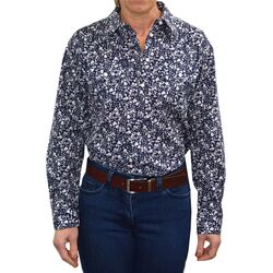 Shirt  Womens Half Placket 2Pocket Print Shirt