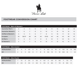 Thomas Cook Footwear Size Chart