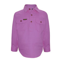 Violet Kids Half Placket Light Cotton Shirt