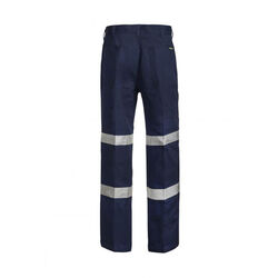 WORKCRAFT   MEN+39S TROUSERS  SINGLE PLEAT COTTON DRILL TROUSER WITH CSR REFLE