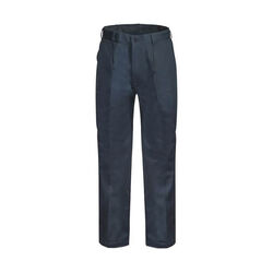 WORKCRAFT - MEN'S  TROUSERS  SINGLE PLEAT COTON DRILL TROUSER