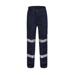 WORKCRAFT - TROUSERS MID-WEIGHT CARGO COTTON DRILL TROUSER WITH CSR REFLECTIVE T