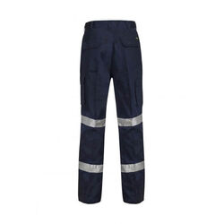 WORKCRAFT   TROUSERS MID WEIGHT CARGO COTTON DRILL TROUSER WITH CSR REFLECTIVE T