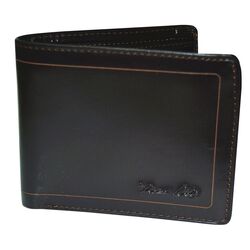 Wallet - Mens Leather Edged Wallet