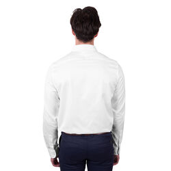 White Mens Callum Tailored L Sleeve Shirt