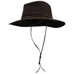 Wide Brim Oilskin Hat