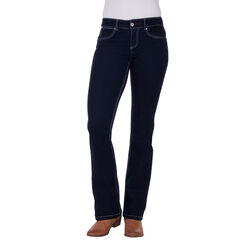 Womens Jackson Jewels Mid Rise Jean 34 leg