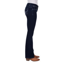 Womens Jackson Jewels Mid Rise Jean 34 leg